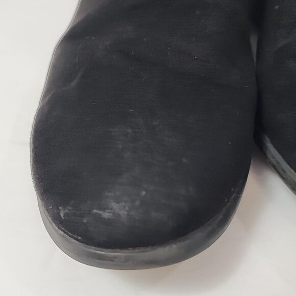 Old Navy Black Round Toe Boots Side Zipper, size 9 - Picture 5 of 8